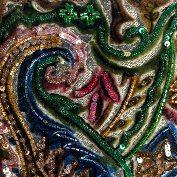 Y2K LARISA BARRERA Couture Evening Jeweled Sequin Beaded Handbag NWT - Picture 9 of 11